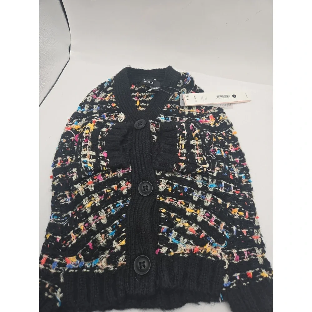Bloomingdale's Aqua Dog Sweater Black Multi - Size Med MRSP $58 *NEW*